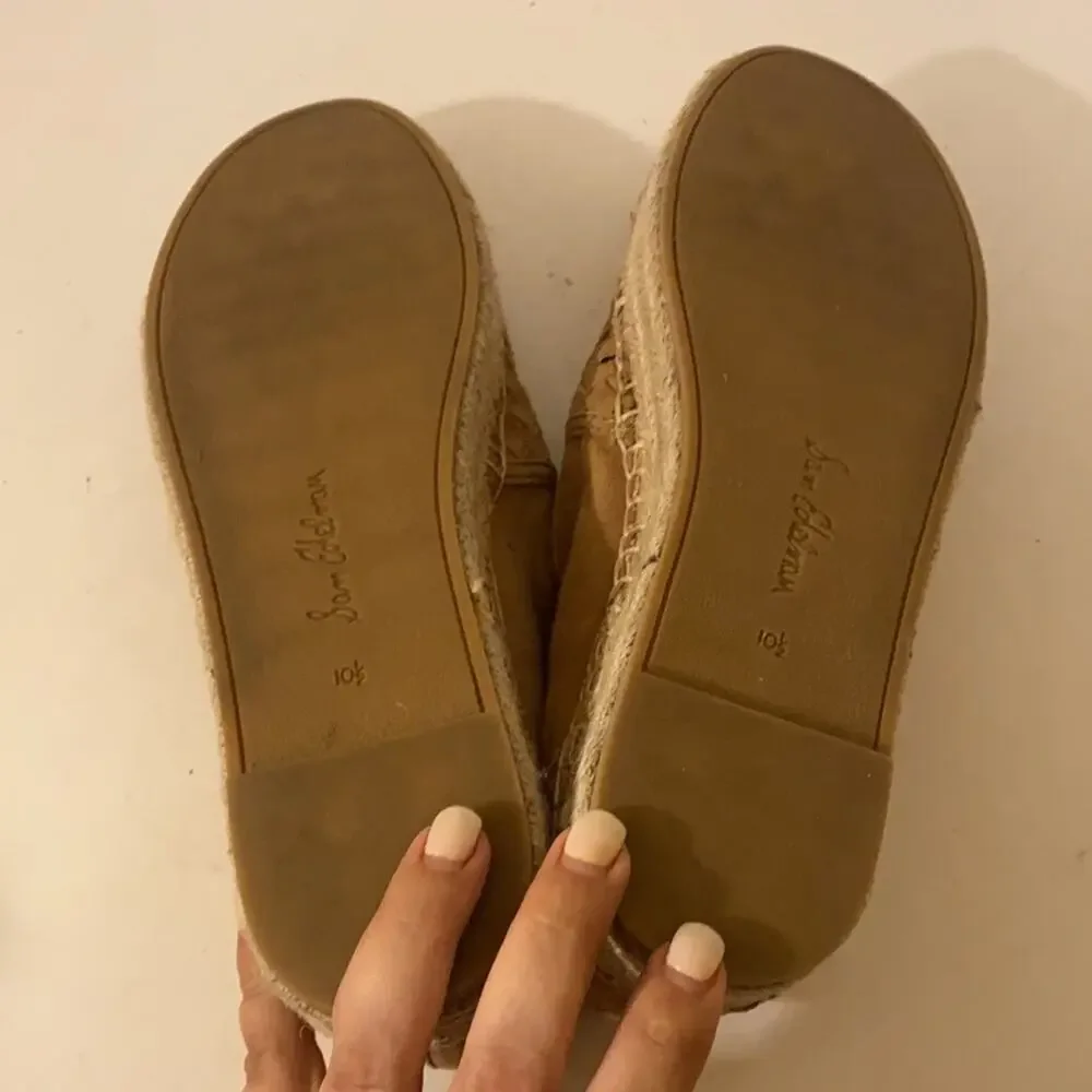 NWOT SAM EDELMAN woven boho platform espadrilles 10.5
